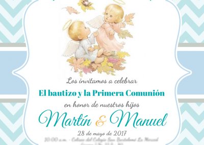 Bautizo y Primera Comunión Martín y Manuel11